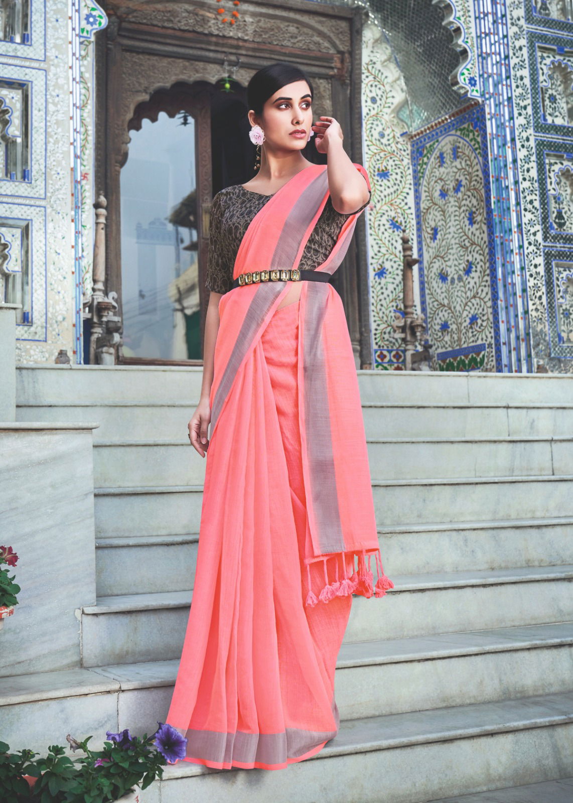 Shreyans Matkaus Wholesale Cotton Party Wear Sarees Catalog